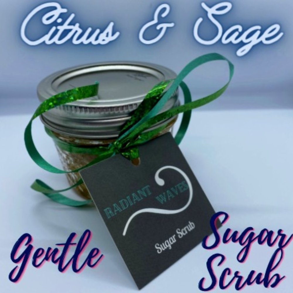 Citrus sage gentle sugar scrub